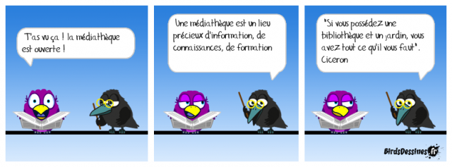 BirdsDessinesBibliothèque