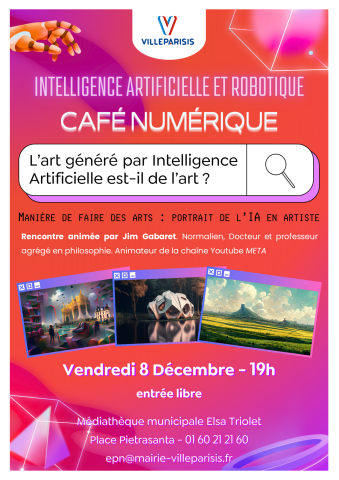 Rencontre "L'art généré par Intelligence artificielle est-il de l'art ?"